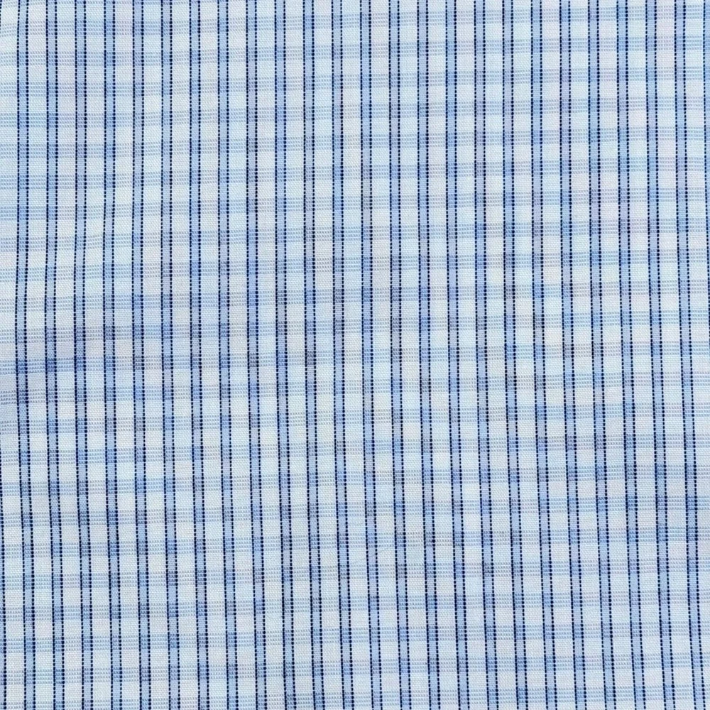 Banana Republic Mens Slim Fit Non-Iron‎ Dress Shirt Blue Gingham Check M 15-15.5